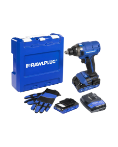 RAWLPLUG Zakrętarka udarowa 18V 210 Nm 2 akumulatory 2,0 Ah ładowarka 1,5 A walizka RawlCase R-PID18-M2