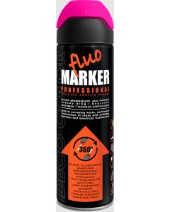 DECO COLOR Spray FLUO MARKER geodezyjny 360 st.500ml (róż) Produkty