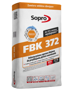 SOPRO Zaprawa klejowa wzmocniona półelastyczna  FBK 372 20kg  54 wor/pal (372/20)