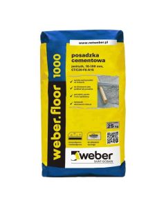WEBER Floor 1000 Posadzka cementowa 25kg/op. 42szt/pal. (14FL1000/25) Produkty