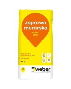 WEBER Zaprawa murarska ZM10 (ZM504) kl.10 25kg/op. 42wor/pal. (14WZM010/25) Chemia budowlana