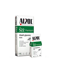 Alpol AG-S22 Gładź gipsowa Biała 20kg 48szt./pal. (P-AL-GS-022-20WO-PREMIUM) Masy i kleje