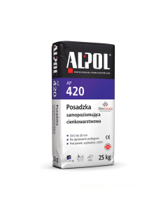 Alpol AP-420 Posadzka samopoziomująca cienkowarstwowa od 2 do 20mm 25kg 48szt./pal. (P-AL-KP-513-25WO) Produkty