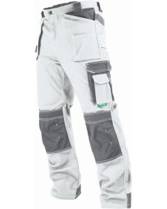 STALCO Spodnie robocze do pasa białe ALLROUND WHITE LINE 50-M (S-42139)