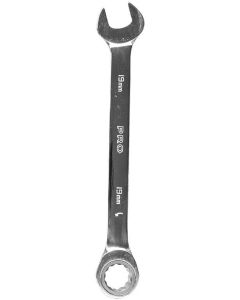 PRO Klucz płasko oczkowy z grzechotką 72T CRV 19mm (3-01-25-WK-309) Narzędzia ręczne
