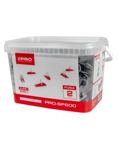 PRO System poziomujący PRO-SP600 2mm klipsy 400szt/op. wiadro 5L (3-01-26-ZA-625) Produkty