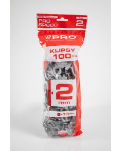 PRO System poziomujący PRO-SP600 2mm klipsy 100szt/op. (3-01-26-ZA-622) Produkty