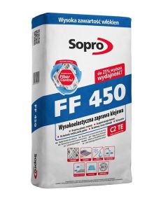 SOPRO Zaprawa klejowa elastyczna FF 450 22,5kg 48wor/pal (450/22,5) Zaprawy