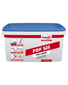 SOPRO FDF 525 Uszczelniająca masa przeciwwilgoci 3kg Pr (płynna folia)rnjednoskładnikowa (525/3) Produkty