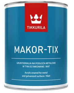 Tikkurila Makortix Szary Metaliczny 10L/op. farba do metalu, aluminium i ocynku (1791795210)