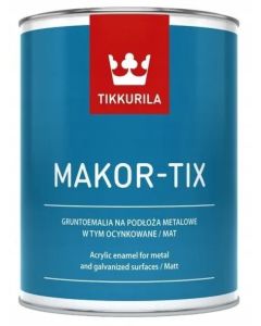 Tikkurila Makortix Brązowy Czekoladowy 1L/op. farba do metalu, aluminium i ocynku (1792801701)