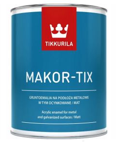 Tikkurila Makortix Brązowy Czekoladowy 10L/op. farba do metalu, aluminium i ocynku (1792801710)