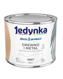 Jedynka Deco&Protect Drewno i Metal mat biały 0,2L/op. (710006320)