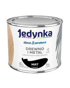 Jedynka Decou0026Protect Drewno i Metal mat czarny 0,2L/op. (710006323)