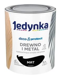 Jedynka Decou0026Protect Drewno i Metal mat czarny 0,7L/op. (710006324)