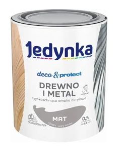 Jedynka Decou0026Protect Drewno i Metal mat szary 0,7L/op. (710006337)