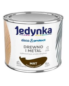 Jedynka Deco&Protect Drewno i Metal mat brązowy ciemny 0,2L/op. (710006341)