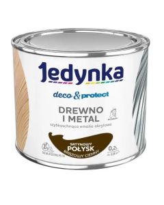 Jedynka Deco&Protect Drewno i Metal satynowy połysk brązowy ciemny 0,2L/op. (710006376)