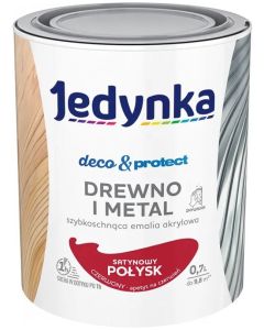 Jedynka Deco&Protect Drewno i Metal satynowy połysk czerwony 0,7L/op. (710006379)