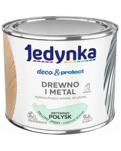 Jedynka Deco&Protect Drewno i Metal satynowy połysk zielony jasny 0,2L/op. (710006380)