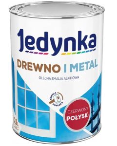 Jedynka Drewno i Metal połysk czerwony 0,9L/op. (710006419)