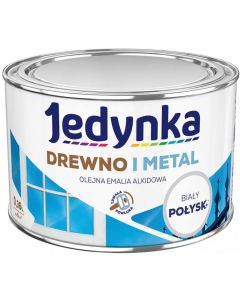 Jedynka Drewno i Metal połysk biały 0,36L/op. (710006464) Farby i impregnaty