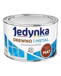 Jedynka Drewno i Metal Mat Orzech Średni 0,36L/op. (710006400) Farby i impregnaty