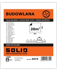 SOLID Folia budowlana LDPE 4x5m (5075) Produkty