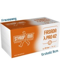 STYROPMIN Styropian Fasada PRO 42 gr.8cm Frez 0,28m3/op. (PS042-080F01P-00)