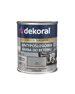 DEKORAL AKRYLIT B Antypoślizgowa farba do betonu Kolor Szary 0,75l (380791)