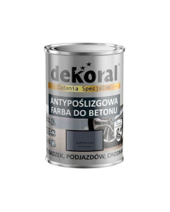DEKORAL AKRYLIT B Antypoślizgowa farba do betonu Kolor Grafitowoszary 0,75l (380792) Farby i grunty