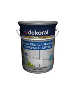 DEKORAL EMAKOL Strong Emalia do drewna i metalu Biała Połysk 5L(295086)