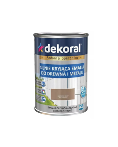 DEKORAL EMAKOL Strong Emalia do drewna i metalu Kawowy Jasny Połysk 0,9L (299010)