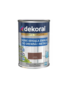 DEKORAL EMAKOL Strong Emalia do drewna i metalu Mahoń Połysk 0,9L (299015)