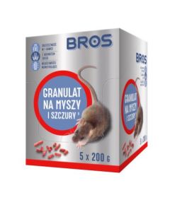 BROS Granulat na myszy i szczury saszetka 100g (1962) Dom i ogród