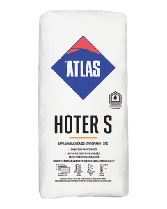 ATLAS HOTER S Zaprawa klejąca do styropianu i XPS 25kg 48szt./pal. (HOTER S) Kleje do dociepleń