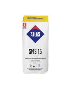 ATLAS SMS 15 Podkład podłogowy szybkosprawny, samopoziomujący 1-15mm 25kg 48szt/pal (SMS-15-F-25) Produkty