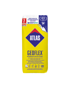 ATLAS Geoflex wysokoelastyczny klej żelowy (2-15 mm) typ C2TE 25kg 48szt./pal. żółty (GEOFLEX-25) Produkty