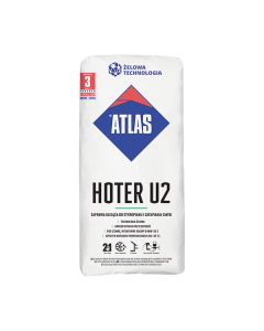 ATLAS HOTER U2 Zaprawa klejąca do styropianu oraz do zatapiania siatki 25kg 48szt/pal (HOTER-U2)