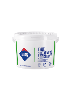 ATLAS Tynk Silikonowo-Silikatowy BAZA baranek 1,5mm kolor Biały 25kg 24szt/pal (BTSAH-NS-N15-N-125) Docieplenia i elewacje