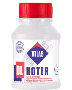 ATLAS HOTER DL Dodatek letni do tynków dyspersyjnych wydłużający czas otwarty 0,25kg 1200szt./pal. (HOTER-DL-025) Produkty