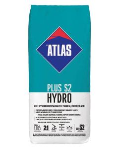 ATLAS PLUS S2 Hydro klej wysokoodkształcalny z funkcją hydroizolacji 15kg 54szt./pal. (AT-PLUS-2-HYDRO-15) Produkty