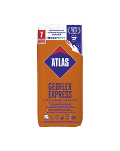 ATLAS Geoflex Express klej żelowy szybkowiążący wysokoelastyczny (2-15 mm) typ C2FT 25kg 48szt./pal. (GEOFLEX-EXS-25) pomarańczowy Produkty