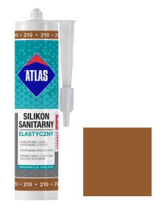 ATLAS Silikon sanitarny elastyczny kolor 210 Kakao 280ml (SILIKON-SE-AT-210) Produkty