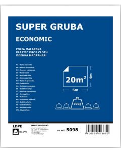 SOLID Folia malarska Super Gruba Economy 4x5m (5098)
