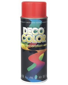 DECO COLOR farba spray 400ml CZERWONY RAL 3020 Farby i grunty