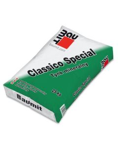 Baumit Tynk Mineralny Classico Special 1,5mm biały op.25kg Tynki i grunty elewacyjne