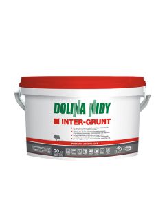 DOLINA NIDY INTER-GRUNT Preparat Gruntujący 20 kg (24szt./pal.) (czerwony) (IG-020) Farby i grunty