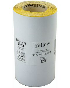 GermaFlex Papier ścierny w rolce - żółty 115mm 120 rol.50mb Artykuły ścierne