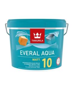 Tikkurila Farba Baza A Everal Aqua Matt 10 emalia akrylowa o wysokiej trwałości 9L/op. (C933905110) Farby i impregnaty